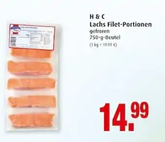 Markant H&C Lachs Filet Portionen 750g Beutel Angebot