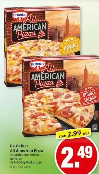 Markant Dr. Oetker All American Pizza 465g-500g Angebot