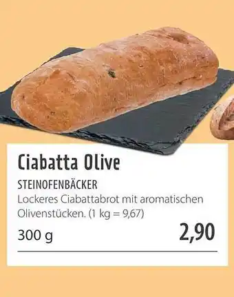 Superbiomarkt Ciabatta Olive Steinofenbäcker Angebot