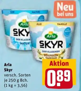 REWE Arla Skyr 250 g Becher Angebot