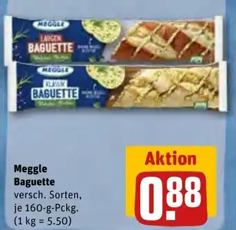 REWE Meggle Baguette 160 g Pckg. Angebot