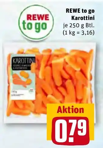 REWE Kaufpark Rewe to go Karottini 250 g Btl. Angebot