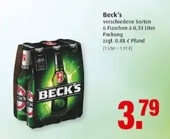 Markant Beck's 6 x 0.33 L Angebot