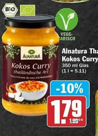 AEZ Alnatura Kokos Curry Angebot