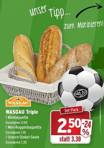 Wasgau Wasgau Triple Angebot