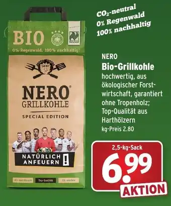 Wasgau Nero Bio Grillkohle 2,5kg Angebot