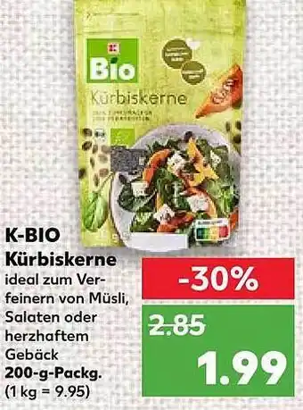 Kaufland K-bio Kürbiskerne Angebot