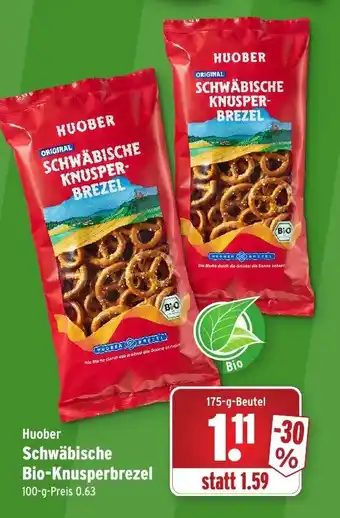 Wasgau Huober Schwäbische Bio Knusperbrezel 175g Beutel Angebot