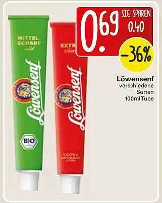 WEZ Löwensenf 100 ml Angebot