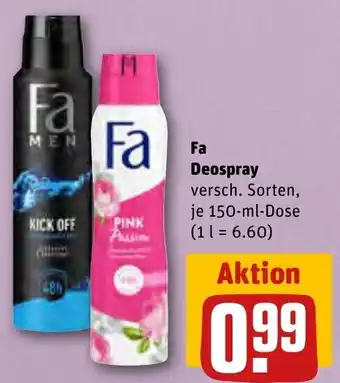 REWE Center Fa Deospray 150 ml Dose Angebot