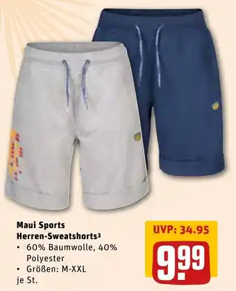 REWE Center Maui Sports Herren Sweatshorts Angebot