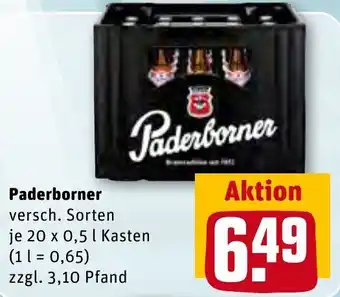 REWE Center Paderborner 20x0,5 L Kasten Angebot