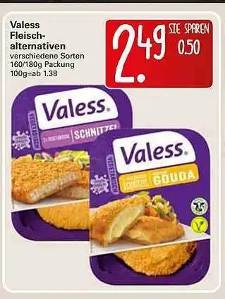 WEZ Valess Fleischalalternativen 160/180 g Angebot