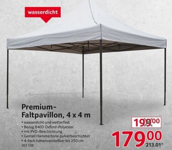 Selgros Premium Faltpavillon, 4x4 m Angebot