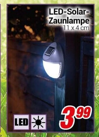 CENTERSHOP LED-Solar-Zaunlampe Angebot