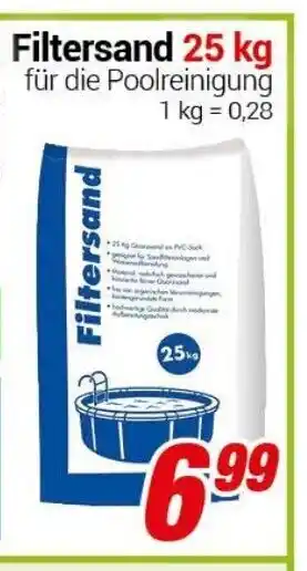 CENTERSHOP Filtersand 25kg Angebot