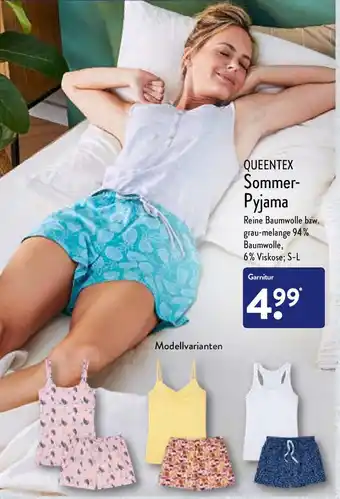 Aldi Nord Queentex Sommer Pyjama Angebot