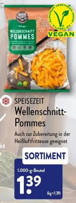 Aldi Nord Speisezeit Wellenschnitt Pommes 1000 g Beutel Angebot