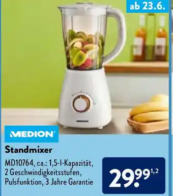 Aldi Nord Medion Standmixer Angebot