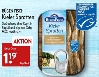 Aldi Nord Rügen Fisch Kieler Sprotten 106 g Dose Angebot