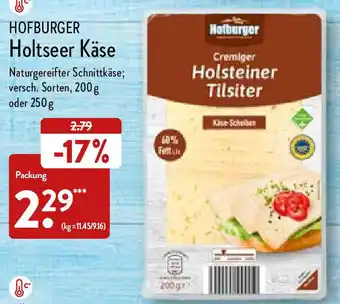 Aldi Nord Hofburger Holtseer Käse 200 g oder 250 g Angebot