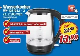 Poco Emerio wasserkocher wk-123124.1 - 2 Angebot