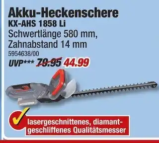 Poco Kraftixx akku-heckenschere kx-ahs 1858 li Angebot