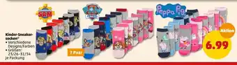 PENNY Sam, paw patrol oder peppa pig kinder-sneaker-socken Angebot