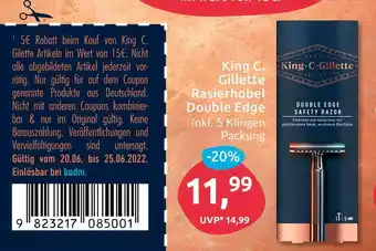 Budni King c. gillette rasierhobel Angebot