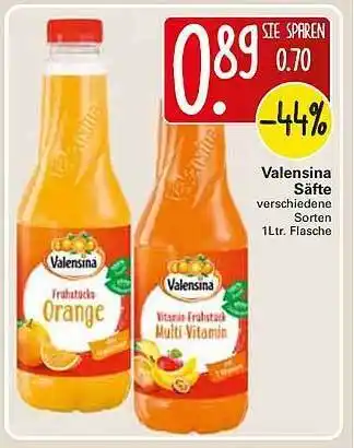 WEZ Valensina Säfte 1 L Angebot