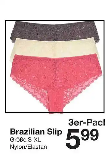 Zeeman Brazilian Slip Angebot