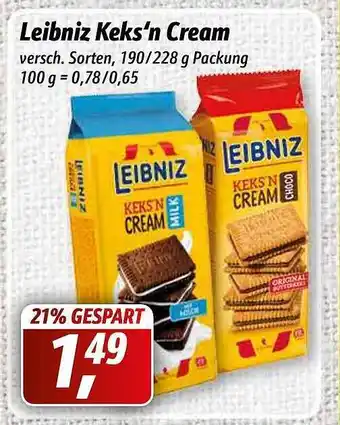 Simmel Leibniz Keks'n Cream 190/228 g Angebot