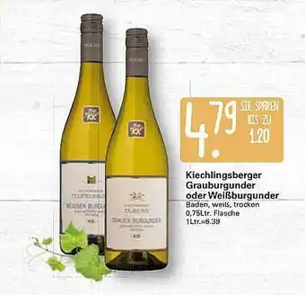 WEZ Kiechlingsberger Grauburgunder Oder Weißburgunder 0,75 L Angebot