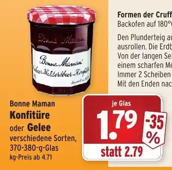 Wasgau Bonne Maman Konfitüre oder Gelee 370g-380g Angebot