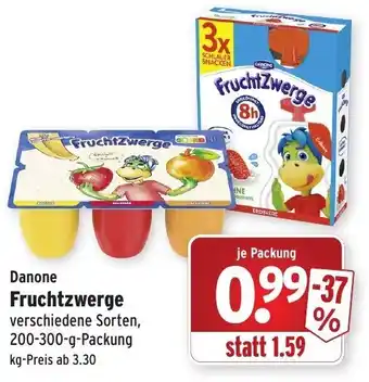 Wasgau Danone Fruchtzwerge  200-300g Angebot