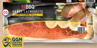 Aldi Nord BBQ Ganze Lachsseite 600 g Packung Angebot