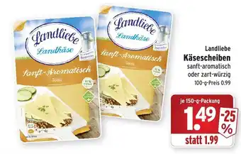 Wasgau Landliebe Käsescheiben 150g Angebot