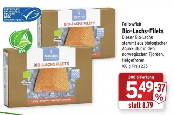 Wasgau followfish Bio Lachs Filets 200g Angebot