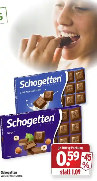 Wasgau Schogetten 100g Angebot