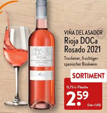 Aldi Nord Viña Del Asador Rioja DOCa Rosado 2021 Angebot