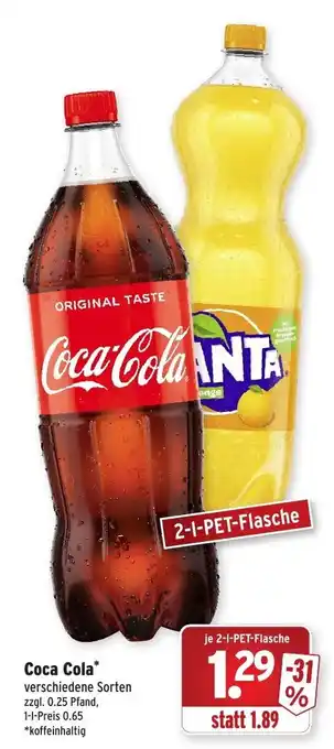 Wasgau Coca Cola 2L Angebot