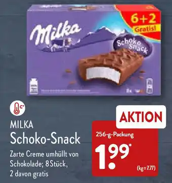 Aldi Nord Milka Schoko Snack 256 g Packung Angebot