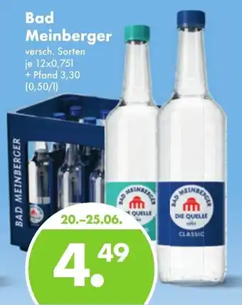 Trink und Spare Bad Meinberger 12x0,75L Angebot