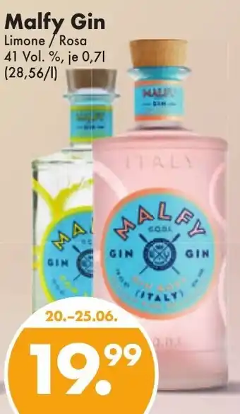 Trink und Spare Malfy Gin 0,7L Angebot