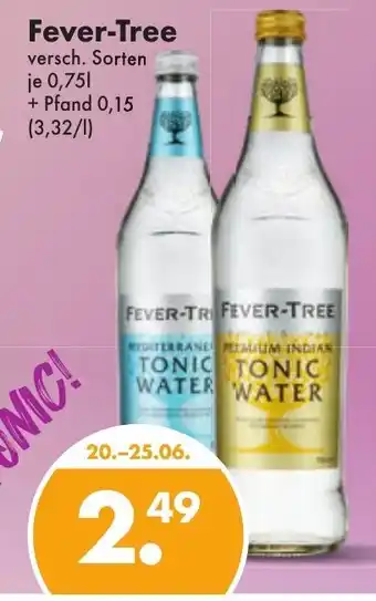 Trink und Spare Fever Tree 0,75L Angebot