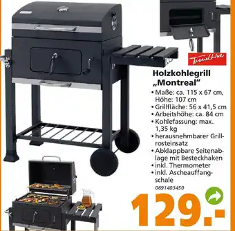 Globus Baumarkt Trend Line Holzkohlegrill ,,Montreal" Angebot