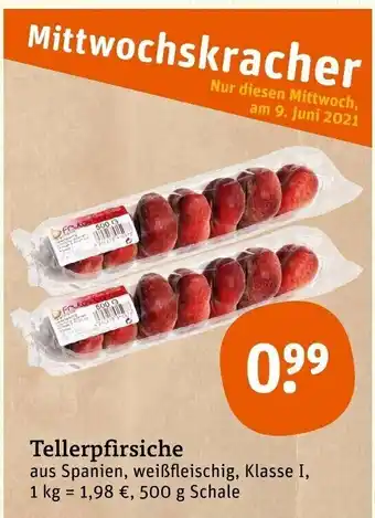 tegut Tellerpfirsiche 500g Angebot