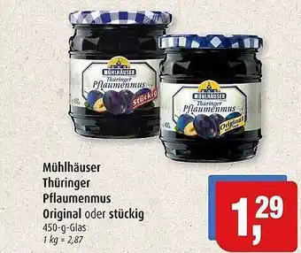 Markant Muhlhauser Thuringer Pflaumenmus Original Oder Stuckig Angebot