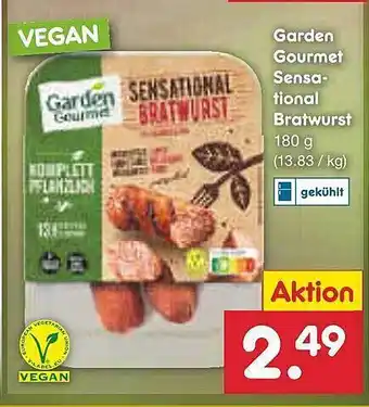 Netto Marken-Discount Garden Gourmet Sensational Bratwurst Angebot