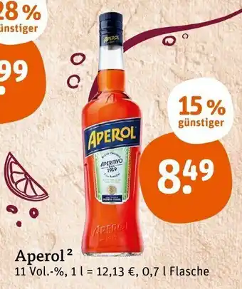 tegut Aperol 0,7L Angebot